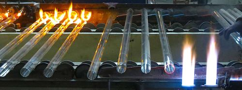 Производство стеклянных труб
